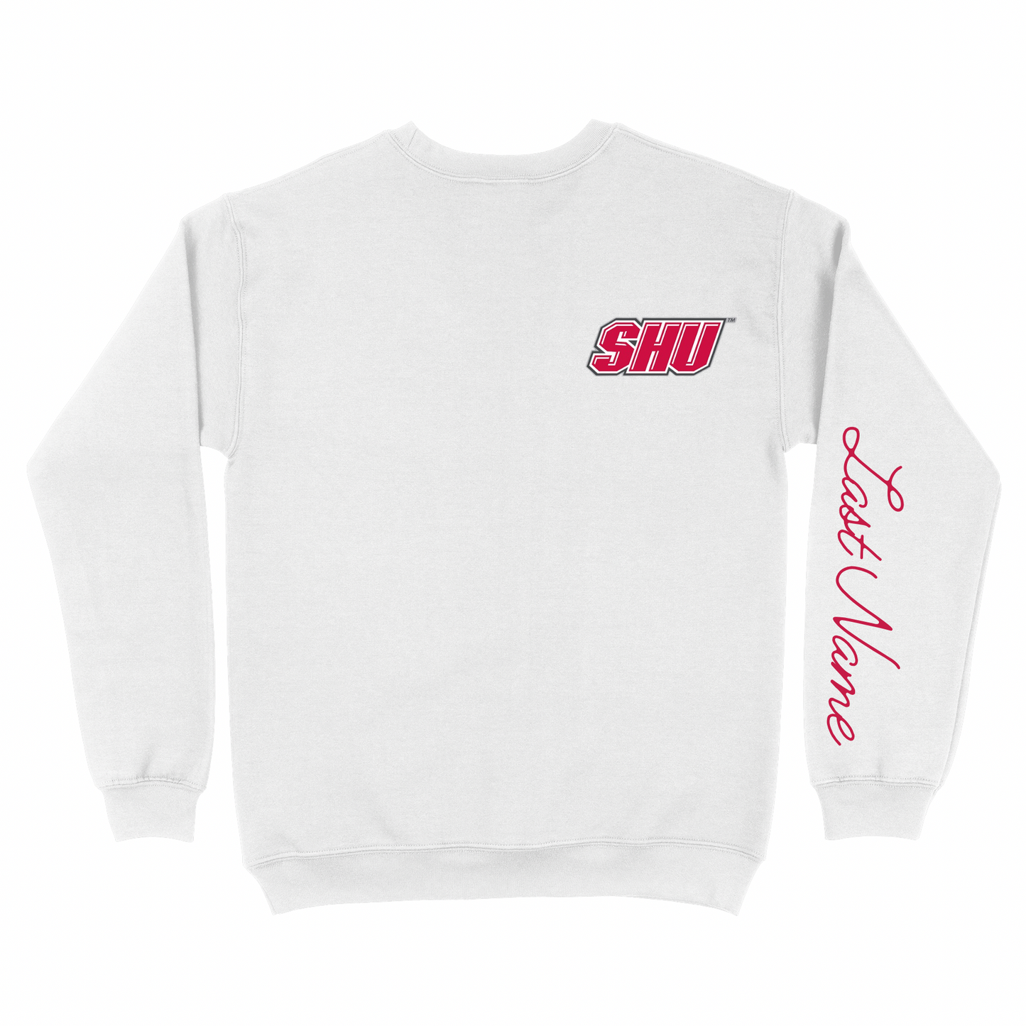 sacred heart- last name on sleeve